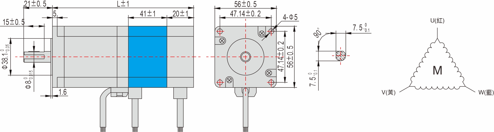 56mm 系列 帶煞車閉回路步進(jìn)馬達(dá) 56mm 系列 帶煞車閉回路步進(jìn)馬達(dá)
