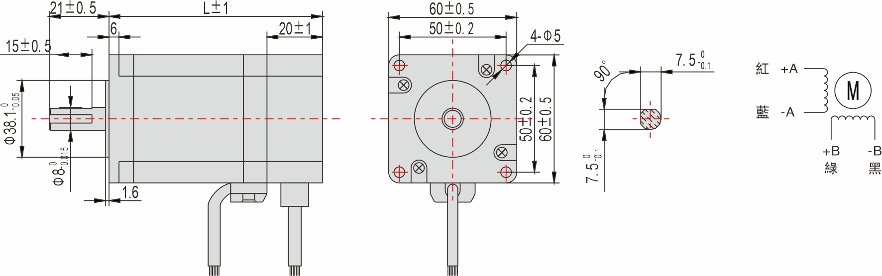 60mm 系列 閉回路步進馬達(dá) 60mm 系列 閉回路步進馬達(dá)