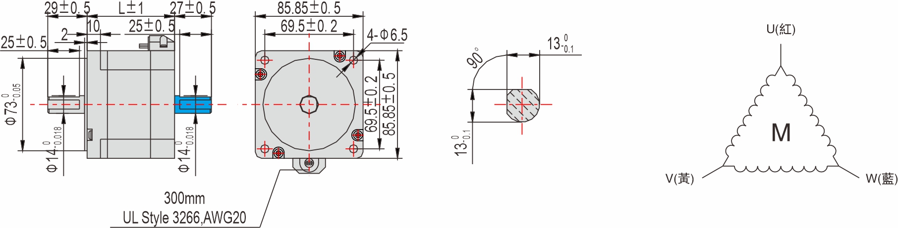 英士達(dá)機(jī)電 85mm步進(jìn)馬達(dá) 英士達(dá)機(jī)電 85mm步進(jìn)馬達(dá)