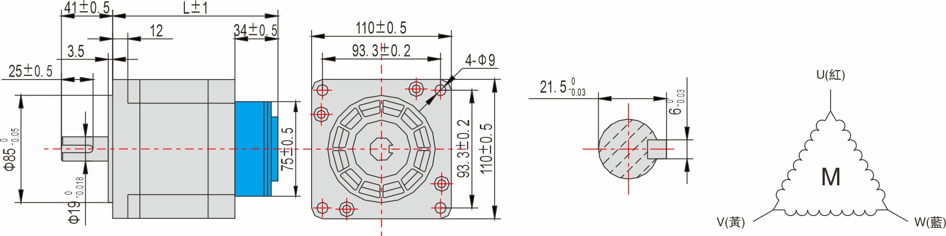 英士達(dá)機(jī)電 110mm帶煞車步進(jìn)馬達(dá) 英士達(dá)機(jī)電 110mm帶煞車步進(jìn)馬達(dá)