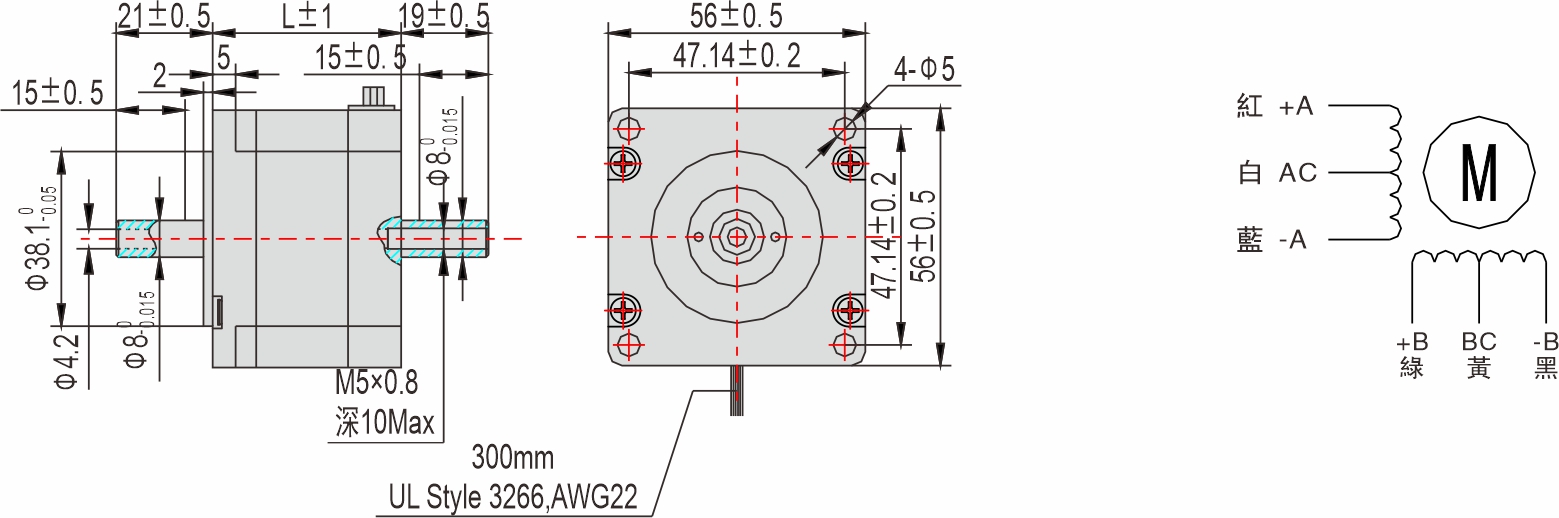 英士達機電 56mm中空軸步進馬達 英士達機電 56mm中空軸步進馬達